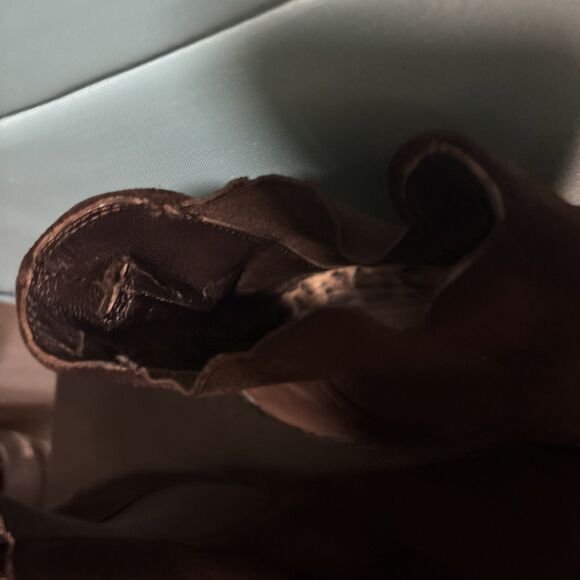 Women’s WARREN EDWARDS Brown Suede Boots 8 1/2 - Picture 5 of 6